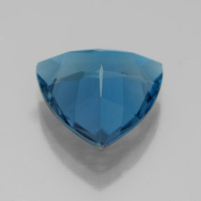 Topázio azul natural 5,58ct, trillion, VVS