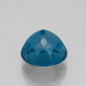 Topázio azul natural 3,97ct, corte redondo, VS
