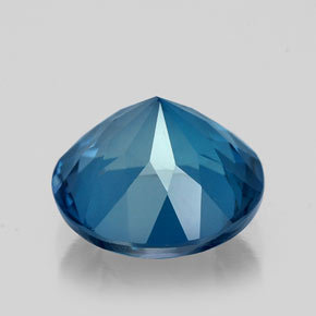 Topázio azul natural 2,58ct, corte redondo, VS