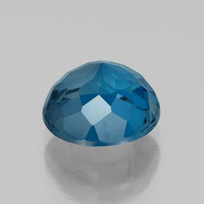 Topázio azul natural 2,52ct, corte redondo, VVS