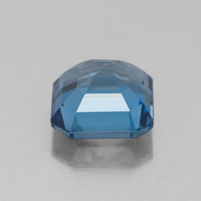 Topázio azul natural 3,11ct, corte esmeralda, VS