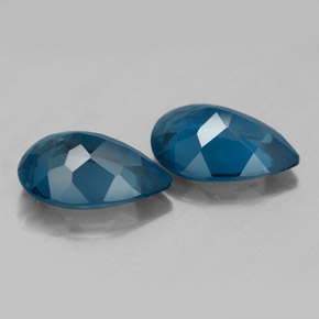 Pedras preciosas de topázio azul natural de  ct, formato de pêra, VVS-VS
