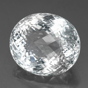 Topázio branco natural 86,40ct, corte oval, VVS
