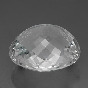 Topázio branco natural 86,40ct, corte oval, VVS