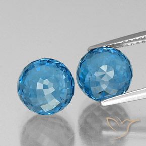 10.41ctw Natural Azul Suíço Topázio, Esfera / Bola, VS