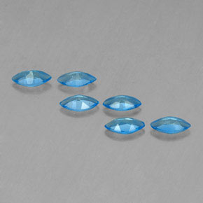 Pedras preciosas de topázio azul natural de 2,55 ct, marquise, VVS-VS