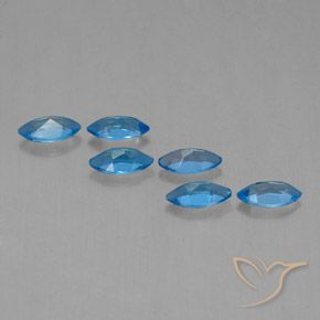 Pedras preciosas de Topázio Azul Suíço natural de 2.93 ct, Marquesa, VVS-VS