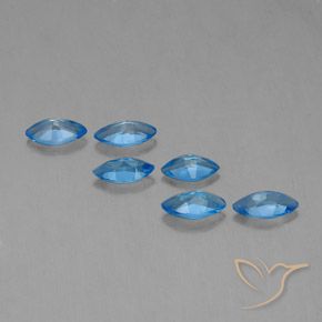 Pedras preciosas de Topázio Azul Suíço natural de 2.65 ct, Marquesa, VVS-VS