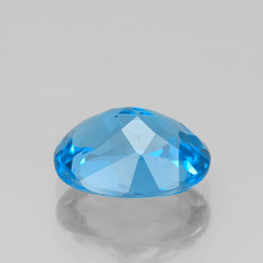 Topázio azul natural 2,19ct, corte oval, VVS-VS