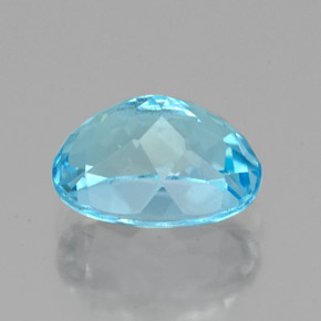 Topázio azul natural 2,80ct, corte oval, VVS-VS
