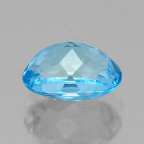 Topázio azul natural 1,81ct, corte oval, VS