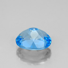 Topázio azul natural 2,50ct, corte oval, VS