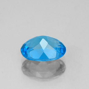 Topázio azul natural 2,25ct, corte oval, VS