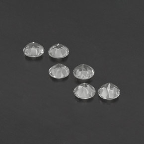 Pedras preciosas de topázio branco natural de  ct, corte redondo, VVS-VS