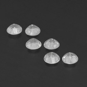 Pedras preciosas de topázio branco natural de  ct, corte redondo, VS