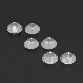Pedras preciosas de topázio branco natural de  ct, corte redondo, VS