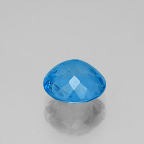 Topázio azul natural 2,34ct, corte redondo, SI