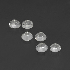 Pedras preciosas de topázio branco natural de  ct, corte redondo, VS