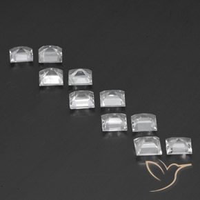 Pedras preciosas de Topázio Branco natural de 6.97 ct, Quadrado, VVS-VS