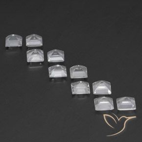 Pedras preciosas de Topázio Branco natural de 7.68 ct, Quadrado, VVS