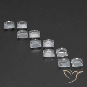 Pedras preciosas de Topázio Branco natural de 8.26 ct, Quadrado, VVS