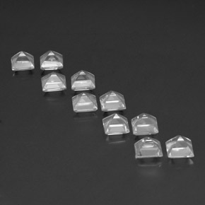 Pedras preciosas de topázio branco natural de 8,36 ct, quadrado, VVS