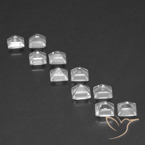 Pedras preciosas de Topázio Branco natural de 8.28 ct, Quadrado, VS