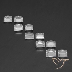 Pedras preciosas de Topázio Branco natural de 7.73 ct, Quadrado, VVS