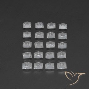 Pedras preciosas de Topázio Branco natural de 4.97 ct, Quadrado, VS-SI