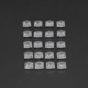 Pedras preciosas de topázio branco natural de 5,02 ct, quadrado, VS-SI