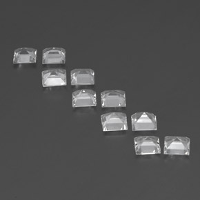 Pedras preciosas de topázio branco natural de  ct, quadrado, VVS-VS
