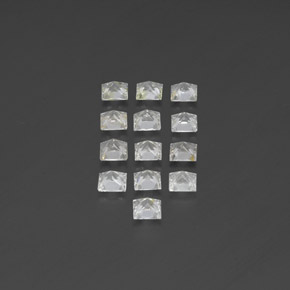 Pedras preciosas de topázio branco natural de  ct, quadrado, VS-SI