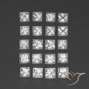 Pedras preciosas de Topázio Branco natural de 4.81 ct, Quadrado, VS-SI
