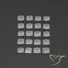 Pedras preciosas de Topázio Branco natural de 4.81 ct, Quadrado, VS-SI
