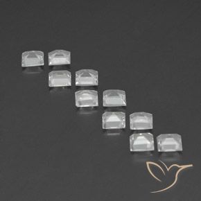 Pedras preciosas de Topázio Branco natural de 3.74 ct, Quadrado, VVS-VS