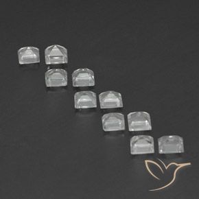 Pedras preciosas de Topázio branco quente natural de 4.41 ct, Quadrado, VVS-VS