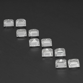 Pedras preciosas de topázio branco natural de  ct, quadrado, VS