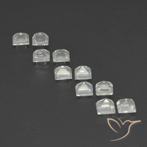 Pedras preciosas de Topázio branco quente natural de 4.88 ct, Quadrado, VVS-VS