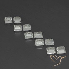 Pedras preciosas de Topázio branco quente natural de 4.80 ct, Quadrado, VVS-VS
