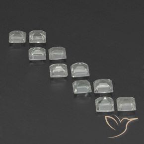 Pedras preciosas de Topázio branco quente natural de 4.40 ct, Quadrado, VS