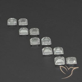 Pedras preciosas de Topázio branco quente natural de 3.91 ct, Quadrado, VVS-VS