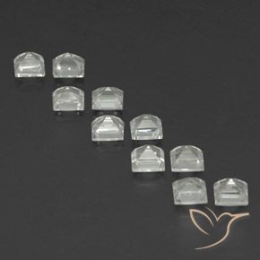 Pedras preciosas de Topázio branco quente natural de 4.59 ct, Quadrado, VS