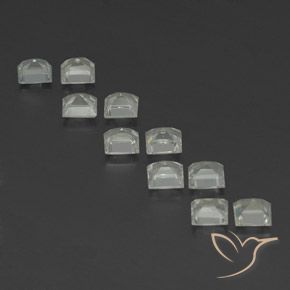 Pedras preciosas de Topázio branco quente natural de 4.04 ct, Quadrado, VS