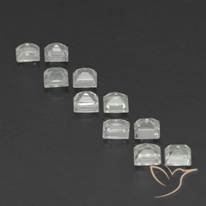 Pedras preciosas de Topázio branco quente natural de 4.61 ct, Quadrado, VVS-VS