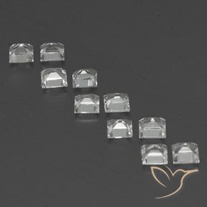 Pedras preciosas de Topázio Branco claro natural de 4.20 ct, Quadrado, VS