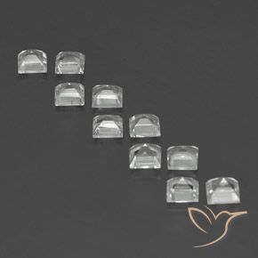 Pedras preciosas de Topázio branco quente natural de 3.99 ct, Quadrado, VS
