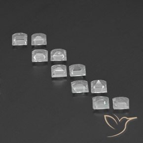 Pedras preciosas de Topázio Branco natural de 3.98 ct, Quadrado, VVS-VS
