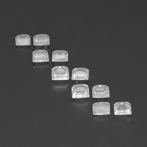 Pedras preciosas de topázio branco natural de 3,12 ct, quadrado, VVS-VS