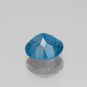 Topázio azul natural 2,03ct, corte redondo, VS