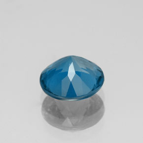 Topázio azul natural 2,24ct, corte redondo, VVS-VS